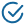 Circular checkmark graphic in blue